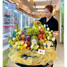 10C Màng co size 70*70  bọc giỏ hoa quả, giỏ quà tết hàng ép vòm đẹp hàng loại 1 6