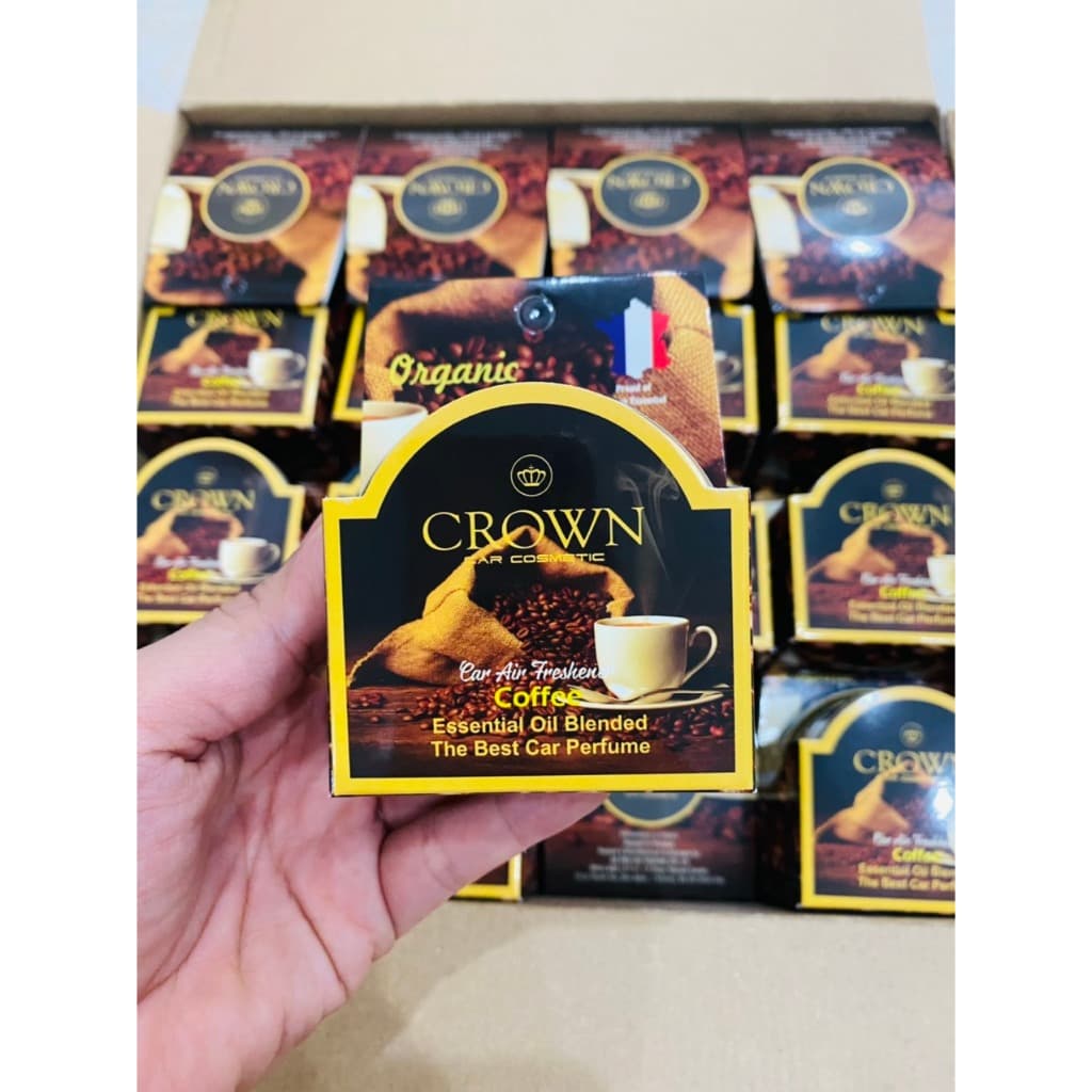 Sáp Thơm Ô Tô Cao Cấp - Hương Cafe - Khử Mùi Xe Hơi Và Tỏa Hương Thơm Mát - Sáp Crown