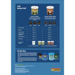 5L - Sơn phủ ngoại thất, sơn tường ngoài nhà Jotun Tough Shield ( Sơn Mờ) 7