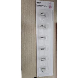Móc Treo Dán Tường Treo Quần Áo, treo đồ 6 móc siêu dính chịu lực cho nhà tắm, nhà bếp tiện dụng 3