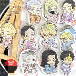 (mua 1 tặng 1) Móc khóa in hình TOKYO REVENGERS ver ĐỒ LÔNG Kịch trường của Takemichi anime chibi mica dễ thương 1