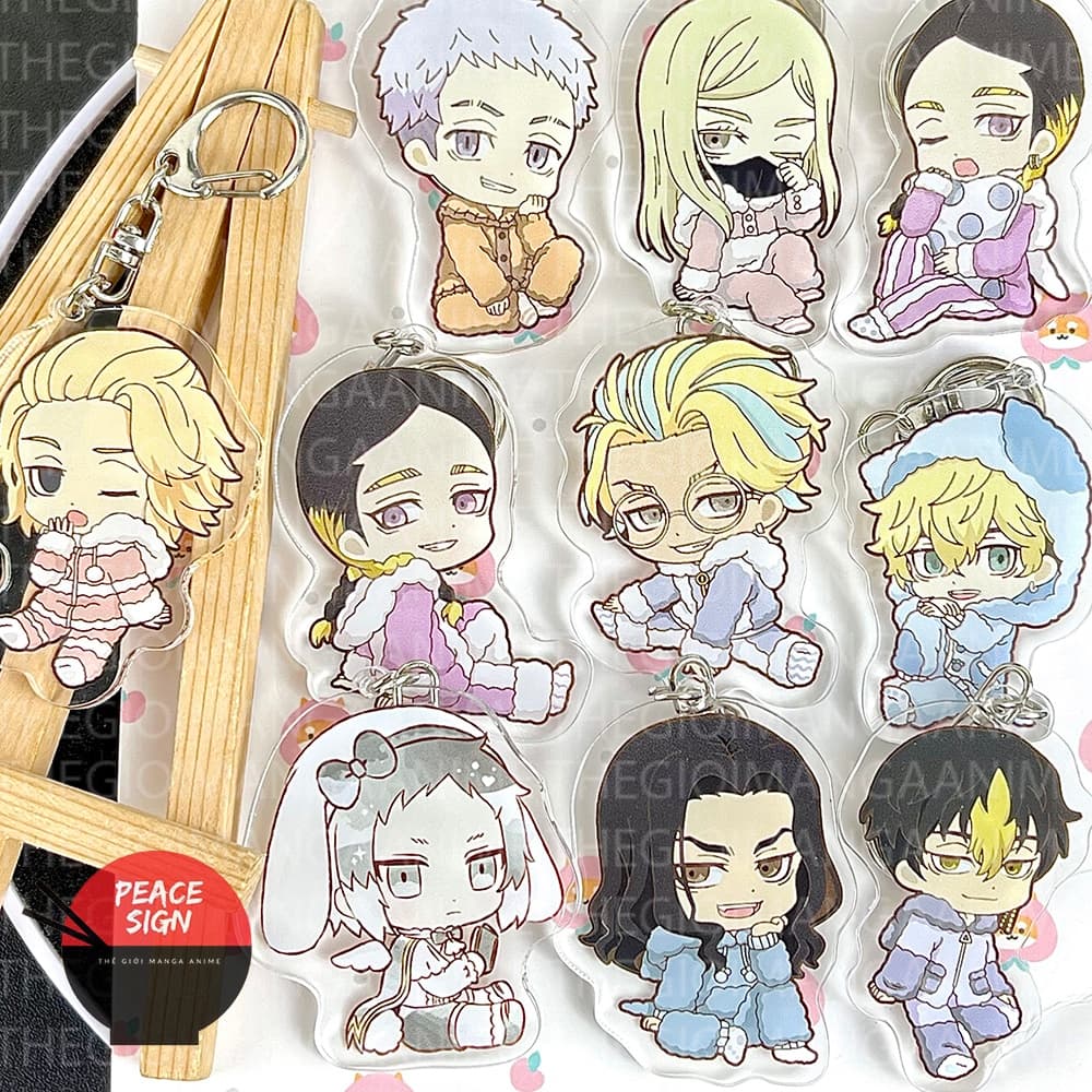 (mua 1 tặng 1) Móc khóa in hình TOKYO REVENGERS ver ĐỒ LÔNG Kịch trường của Takemichi anime chibi mica dễ thương