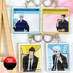 (Mua 1 tặng 1) Móc khóa mica JUJUTSU KAISEN ver Suguru GETO X Satoru GOJO hình in 2 mặt 1