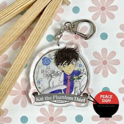 (Mua 1 tặng 1) Móc khóa in hình THÁM TỬ LỪNG DANH CONAN ver TẶNG HOA mica trong acrylic anime chibi quà tặng 4