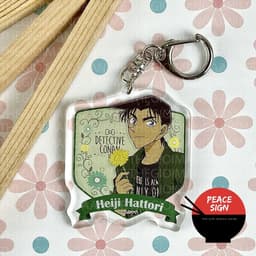 (Mua 1 tặng 1) Móc khóa in hình THÁM TỬ LỪNG DANH CONAN ver TẶNG HOA mica trong acrylic anime chibi quà tặng 5