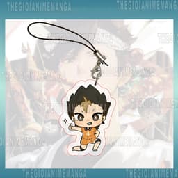 (mua 1 tặng 1) Móc dây treo điện thoại HAIKYUU! ver TẠO DÁNG in hình chibi mica trong acrylic anime bóng chuyền 8