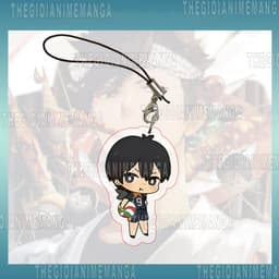 (mua 1 tặng 1) Móc dây treo điện thoại HAIKYUU! ver TẠO DÁNG in hình chibi mica trong acrylic anime bóng chuyền 9
