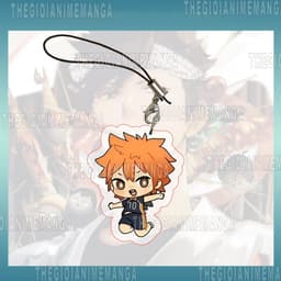 (mua 1 tặng 1) Móc dây treo điện thoại HAIKYUU! ver TẠO DÁNG in hình chibi mica trong acrylic anime bóng chuyền 3