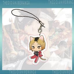 (mua 1 tặng 1) Móc dây treo điện thoại HAIKYUU! ver TẠO DÁNG in hình chibi mica trong acrylic anime bóng chuyền 5