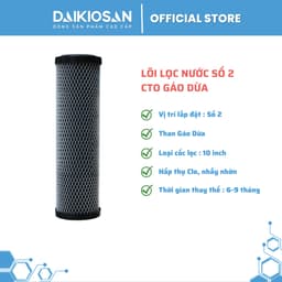 Combo 3 lõi lọc thô Daikiosan- Đại Việt PP-CTO-OCB gáo dừa loại tốt [Hỏa tốc 30 phút HCM] 3