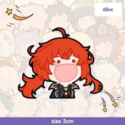 (mua 1 tặng 1) (3CM) Mô hình nhân vật GENSHIN IMPACT ver HÉT game anime chibi standee mica acrylic 7