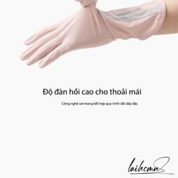 "Găng tay chống nắng UPF50+ mỏng nhẹ, thoáng khí, chống tia UVA UVB, hoàn hảo cho lái xe." 4
