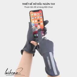 "Găng tay chống nắng UPF50+ mỏng nhẹ, thoáng khí, chống tia UVA UVB, hoàn hảo cho lái xe." 7