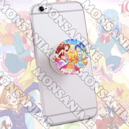 Giá đỡ điện thoại AIKATSU! NHIỆT HUYẾT THẦN TƯỢNG ver THÀNH VIÊN pop socket in hình game anime chibi tiện lợi xinh xắn 2
