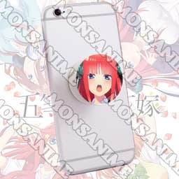 Giá đỡ điện thoại NHÀ CÓ NĂM NÀNG DÂU ver FACE pop socket in hình game anime chibi tiện lợi xinh xắn 3
