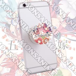 Giá đỡ điện thoại NHÀ CÓ NĂM NÀNG DÂU ver FACE pop socket in hình game anime chibi tiện lợi xinh xắn 6