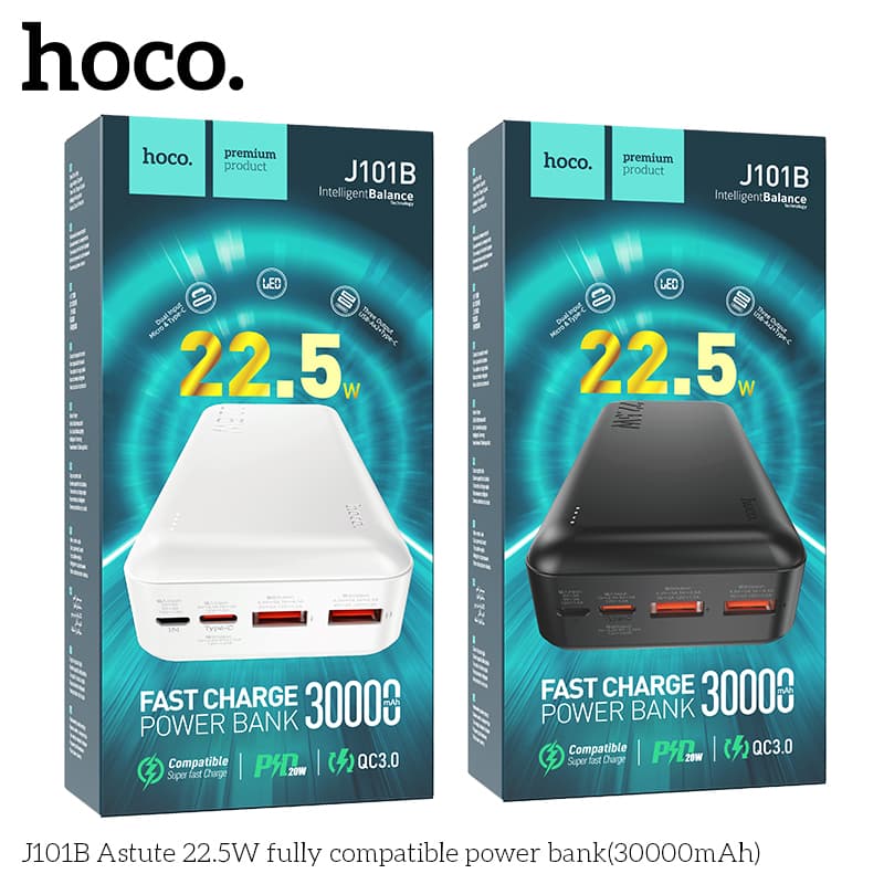 Pin Dự Phòng Sạc Nhanh 22.5W Hoco J101B 30.000mah và  20W Hoco J102A 20.000mah