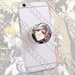 Giá đỡ điện thoại BUNGOU STRAY DOGS ver MẶT LẠNH Văn hào lưu lạc pop socket in hình game anime chibi tiện lợi xinh xắn 3