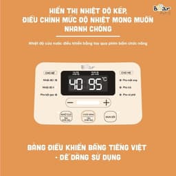 Máy Đun Nước Đa Năng Bear Hâm Sữa Đa Năng Thông Minh Khử Clor Bình Đun Nước Ấm - D12D1 Bản Tiếng Việt 4