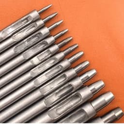 Cây đục lỗ tròn thủ công cao cấp (1mm tới 10mm) Loại gắn lưỡi đục vào Đục lỗ dây nịt, đồ da, giấy, ni lông.... 7