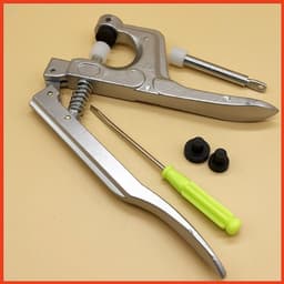 Kìm bấm nút áo mưa nút nhựa Size T3 T5 T8 Bấm lên vải được 3