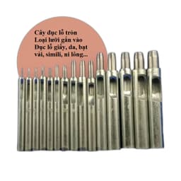 Cây đục lỗ tròn thủ công cao cấp (1mm tới 10mm) Loại gắn lưỡi đục vào Đục lỗ dây nịt, đồ da, giấy, ni lông.... 4