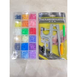 Kìm bấm nút áo mưa nút nhựa Size T3 T5 T8 Bấm lên vải được 7