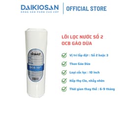 Combo 3 lõi lọc thô Daikiosan- Đại Việt PP-CTO-OCB gáo dừa loại tốt [Hỏa tốc 30 phút HCM] 4