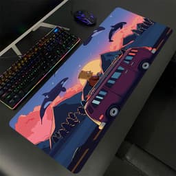Lót chuột CỠ LỚN 100 mẫu kích thước 80x30cm pad chuột cao su gaming cỡ lớn speed bo viền chắc chắn 6