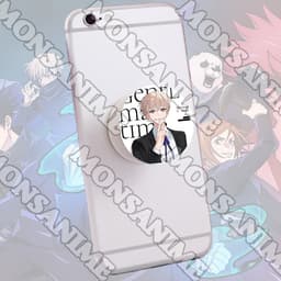 Giá đỡ điện thoại JUJUTSU KAISEN ver NỀN MÀU Chú thuật hồi chiến pop socket in hình game anime chibi tiện lợi xinh xắn 4