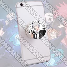 Giá đỡ điện thoại JUJUTSU KAISEN ver NỀN MÀU Chú thuật hồi chiến pop socket in hình game anime chibi tiện lợi xinh xắn 5