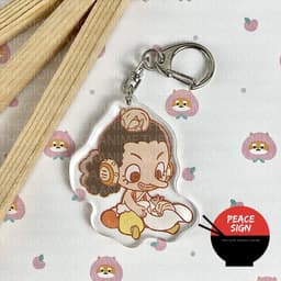 (mua 1 tặng 1) Móc khóa ONE PIECE ĐẢO HẢI TẶC ver ĐỘNG VẬT in hình anime chibi mica trong acrylic dễ thương 2