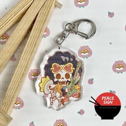 (mua 1 tặng 1) Móc khóa ONE PIECE ĐẢO HẢI TẶC ver ĐỘNG VẬT in hình anime chibi mica trong acrylic dễ thương 6