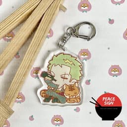 (mua 1 tặng 1) Móc khóa ONE PIECE ĐẢO HẢI TẶC ver ĐỘNG VẬT in hình anime chibi mica trong acrylic dễ thương 7