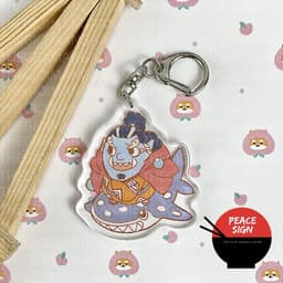 (mua 1 tặng 1) Móc khóa ONE PIECE ĐẢO HẢI TẶC ver ĐỘNG VẬT in hình anime chibi mica trong acrylic dễ thương 9