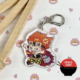 (Mua 1 tặng 1) Móc khóa ONE PIECE ĐẢO HẢI TẶC ver HOẠT ĐỘNG in hình anime chibi mica trong acrylic dễ thương 3