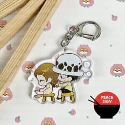 (Mua 1 tặng 1) Móc khóa ONE PIECE ĐẢO HẢI TẶC ver HOẠT ĐỘNG in hình anime chibi mica trong acrylic dễ thương 5