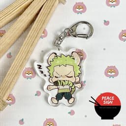 (Mua 1 tặng 1) Móc khóa ONE PIECE ĐẢO HẢI TẶC ver HOẠT ĐỘNG in hình anime chibi mica trong acrylic dễ thương 8
