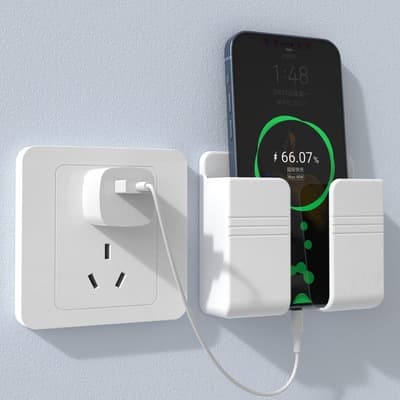 Giá dán tường để remote,giá đỡ sạc điện thoại
