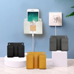 Giá dán tường để remote,giá đỡ sạc điện thoại 2