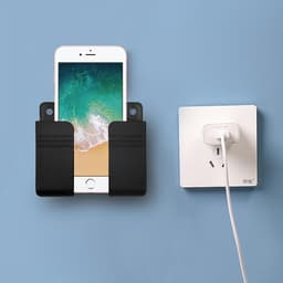Giá dán tường để remote,giá đỡ sạc điện thoại 4