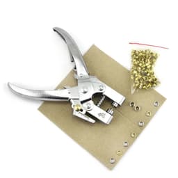 Kìm bấm khoen 4.5mm + bấm lỗ 5mm Dùng cho giấy,da,bạt (không bấm lỗ lên vải) KHÔNG XÀI LONG ĐỀN 4