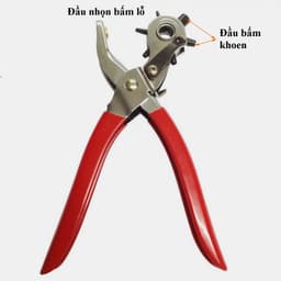 Kìm bấm khoen 4mm + bấm lỗ 1.5-2.5-3.3-4.1-4.5mm Dùng cho giấy,da,bạt (không bấm lỗ lên vải) Kìm bấm lỗ và bấm khoen TOP 2