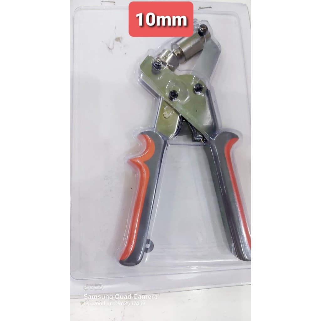 Kìm bấm khoen mắt cáo Size 10mm (dùng cho khoen 10ly bằng nhôm,sắt,thau mỏng) Chuyên bấm bạt hiflex, túi giấy