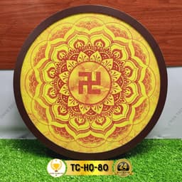 Đèn Hào Quang Trúc Chỉ In Chữ Vạn, Trang Trí Bàn Thờ, Phòng Thờ, Treo Tượng Phật TC-HQ-80 2