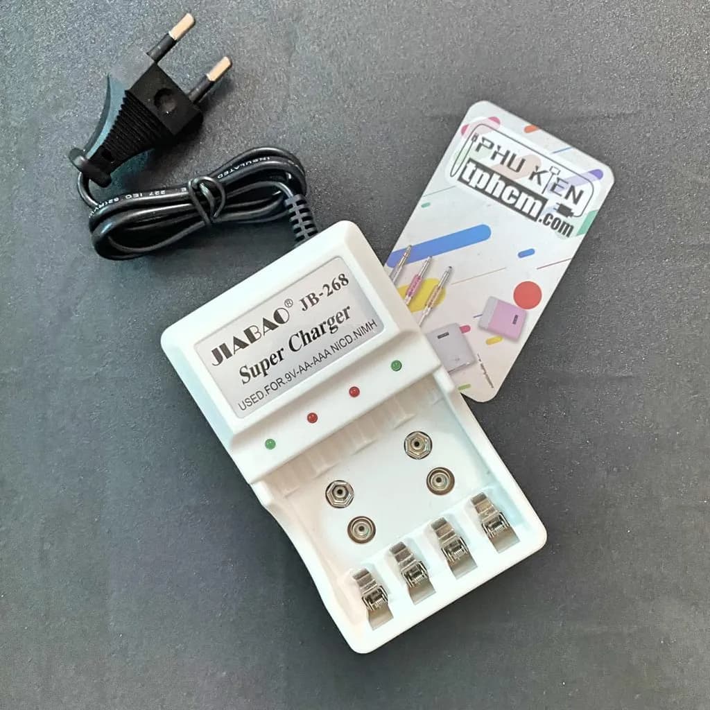 Bộ Sạc Pin Tiểu JIABAO JB-268, BL-05 và Bộ Sạc Pin Tiểu MS-5D81H. 26650/18650/16340/14500/21700