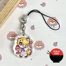 (mua 1 tặng 1) Móc dây treo điện thoại ONE PIECE ver BABY TAI THÚ anime chibi popsocket griptok mica tiện lợi 9