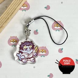 (mua 1 tặng 1) Móc dây treo điện thoại ONE PIECE ver BABY TAI THÚ anime chibi popsocket griptok mica tiện lợi 3
