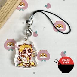 (mua 1 tặng 1) Móc dây treo điện thoại ONE PIECE ver BABY TAI THÚ anime chibi popsocket griptok mica tiện lợi 7