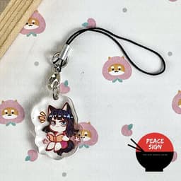 (mua 1 tặng 1) Móc dây treo điện thoại ONE PIECE ver BABY TAI THÚ anime chibi popsocket griptok mica tiện lợi 8